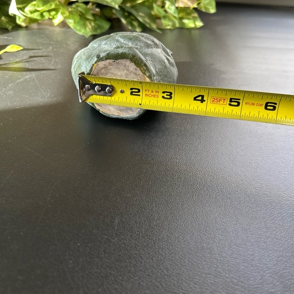 Ceramic Duck Bonnet Succulent Planter Green Cottagecore Country Mini Planter - Picture 13 of 13